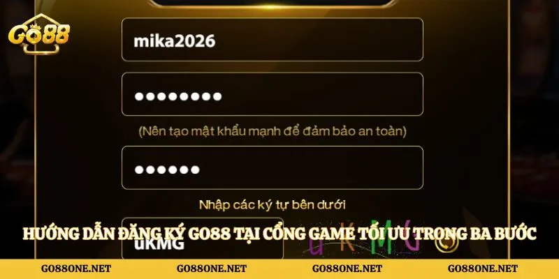 Hướng dẫn đăng ký Go88 tại cổng game tối ưu trong ba bước