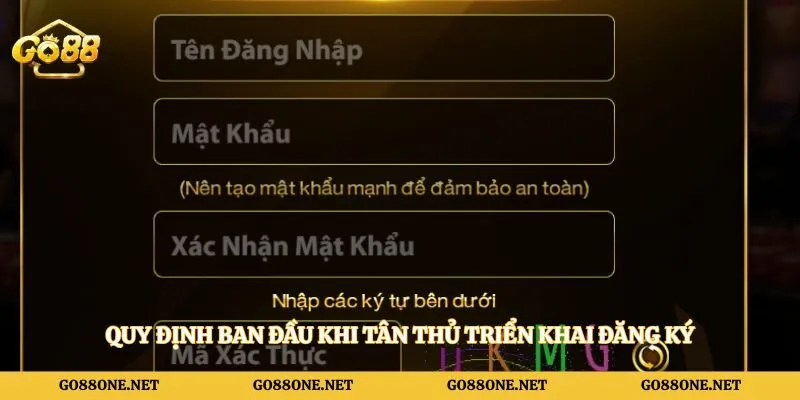 Quy định ban đầu khi tân thủ triển khai đăng ký